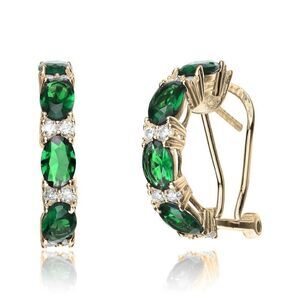 GENEVIVE 14K Over Sterling Silver Earrings